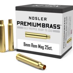 Nosler 25 Douilles 8mm Rem Mag