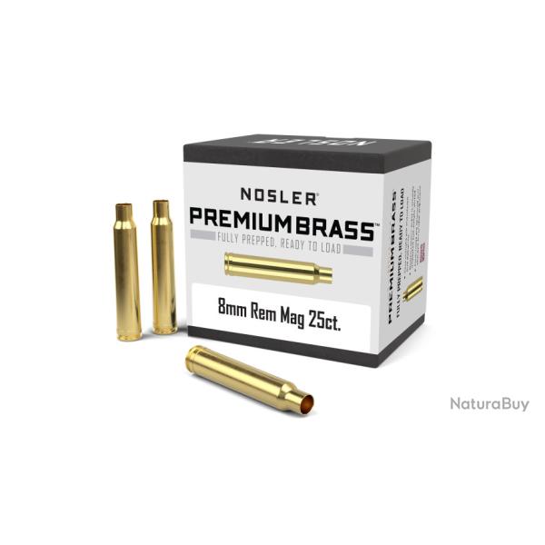 Nosler 25 Douilles 8mm Rem Mag