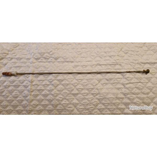 Ancienne baguette alu de rechargement et le nettoyage des fusils � poudre noire, L 112cm
