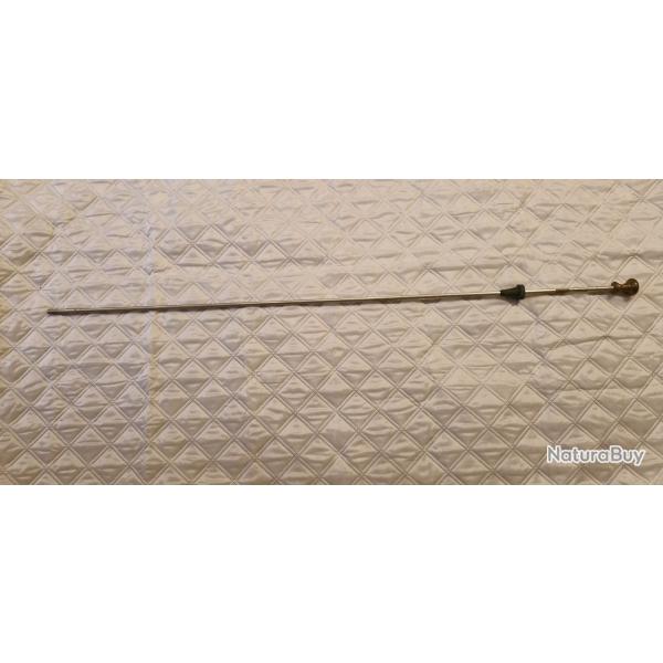 Ancienne baguette alu de rechargement et le nettoyage des fusils � poudre noire, L 110cm