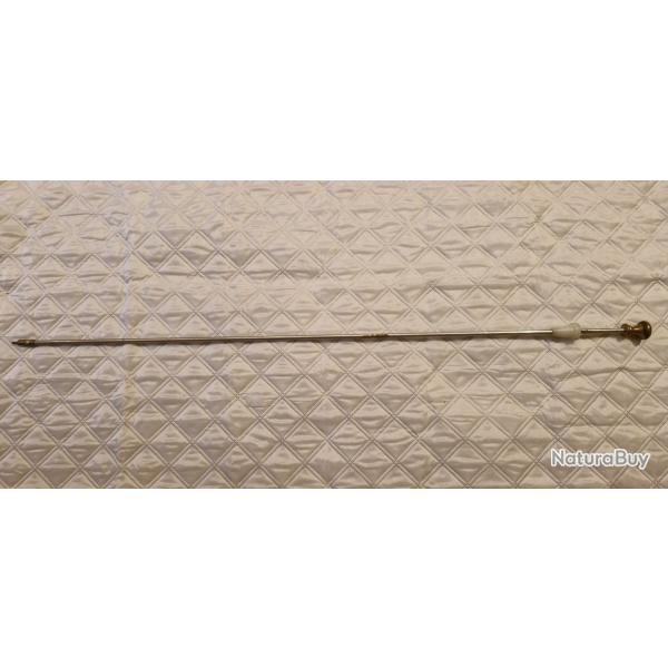 Ancienne baguette alu de rechargement et le nettoyage des fusils � poudre noire. L 108,5cm