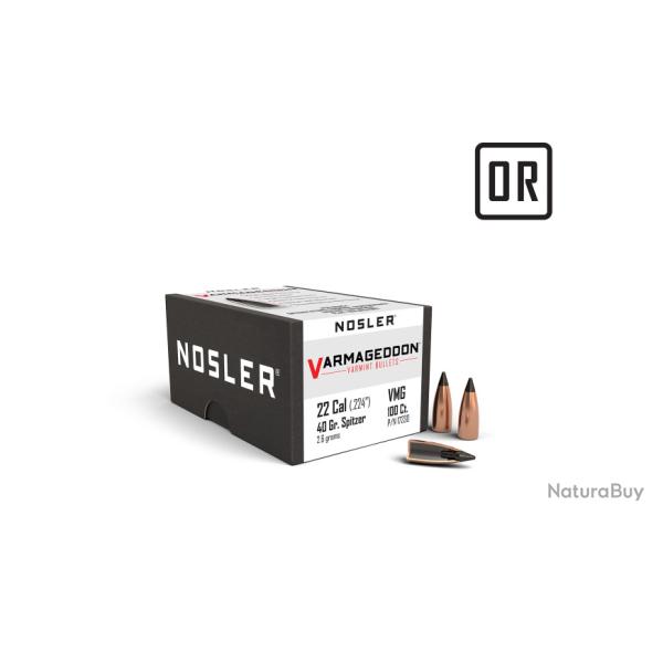 Nosler 100 Ogives 224 40 gr FB Tipped Varmageddon
