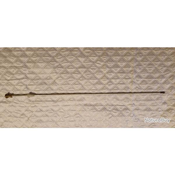Ancienne baguette alu de rechargement et le nettoyage des fusils � poudre noire. L 107cm