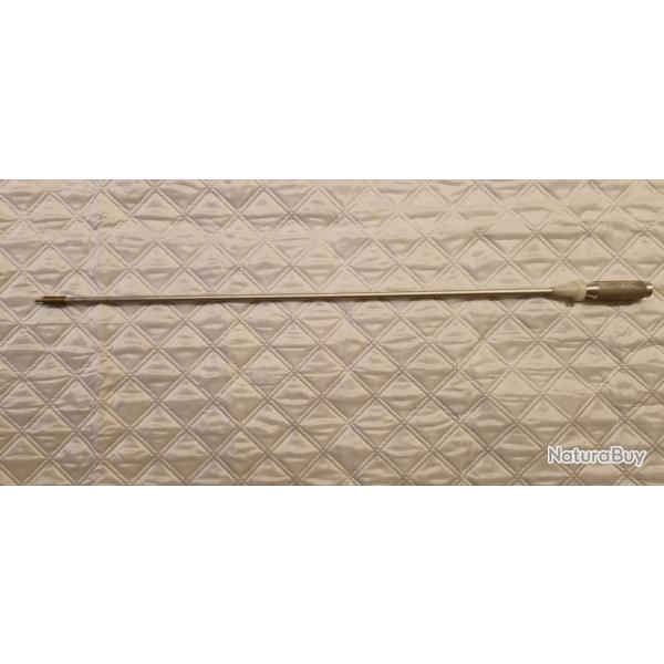 Ancienne baguette alu de rechargement et le nettoyage des fusils � poudre noire. L 85cm