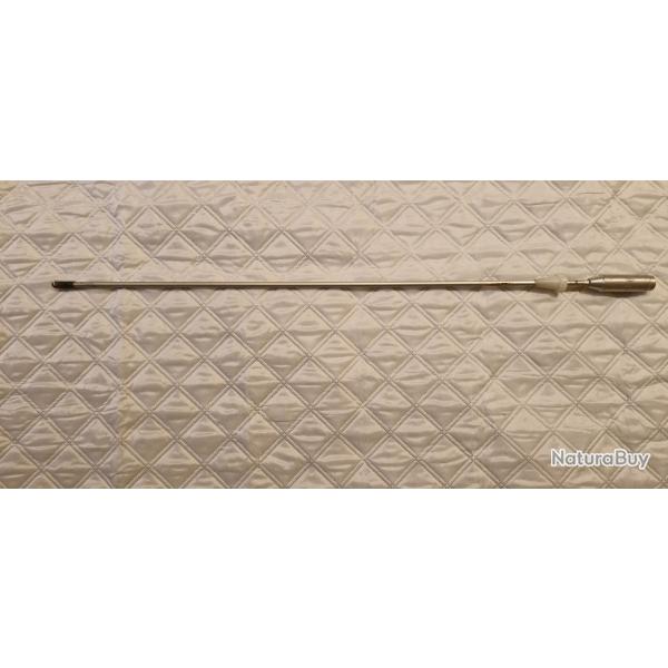 Ancienne baguette alu de rechargement et le nettoyage des fusils � poudre noire. L 86cm