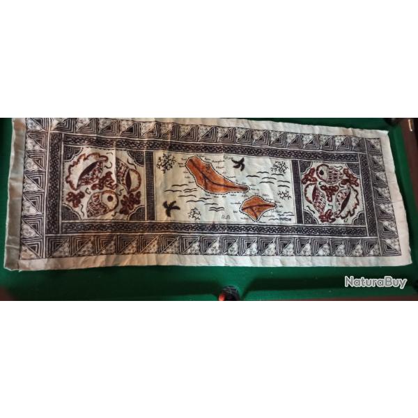 Tapisserie Polyn�sienne en fibres de bois