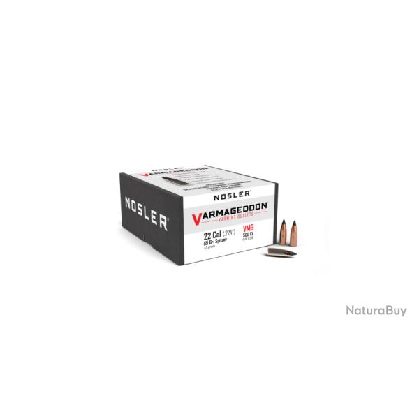 Nosler 500 Ogives 224 55 gr FB Tipped Varmageddon
