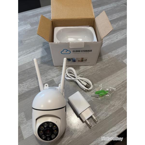 Camera de surveillance  8MP Wifi IP PTZ 4X Zoom bidirectionnel HD Vision nocturne...ENCHERE 1 EURO