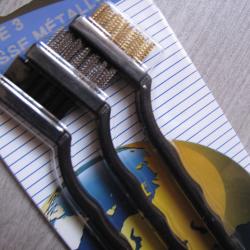 LOT de 3 brosses de nettoyage