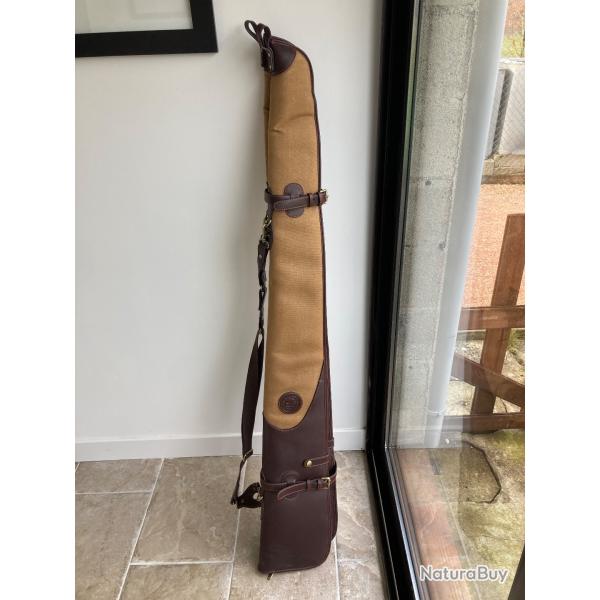 Double �tui fusils Tourbon luxe toile et cuir