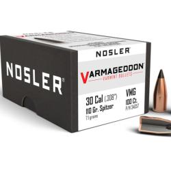 Nosler 100 Ogives 30 110 gr FB Tipped Varmageddon