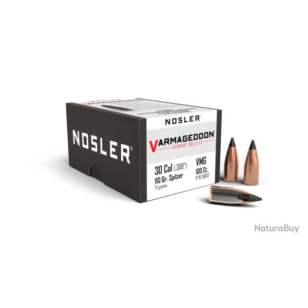 Nosler 100 Ogives 30 110 gr FB Tipped Varmageddon