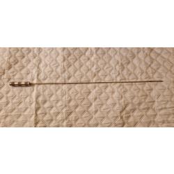 Ancienne baguette de chargement et nettoyage pour ancien fusil &agrave; poudre noire, longueur 94cm