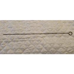 Ancienne baguette de chargement et nettoyage pour ancien fusil, longueur 68,5cm