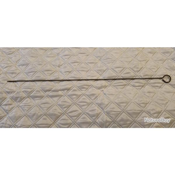 Ancienne baguette de chargement et nettoyage pour ancien fusil, longueur 68,5cm