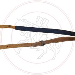 Bretelle FUZYON bouton - Cuir vieilli - Anti dérapant