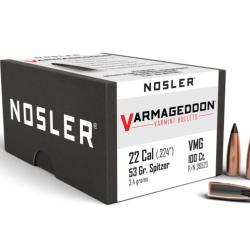 Nosler 100 Ogives 224 53 gr FB Tipped Varmageddon