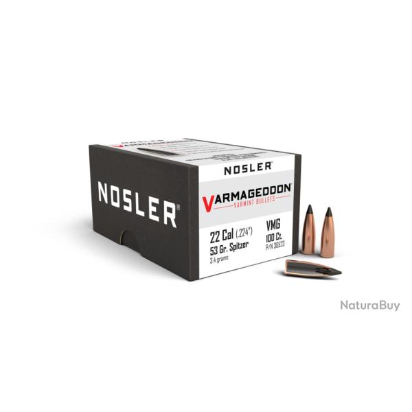 Nosler 100 Ogives 224 53 gr FB Tipped Varmageddon