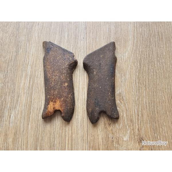 Paire de plaquettes de crosse pour Luger P08 - Premi�re guerre mondiale