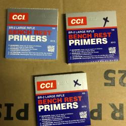 Lot 300 amorces CCI large rifle benchrest boxer BR2