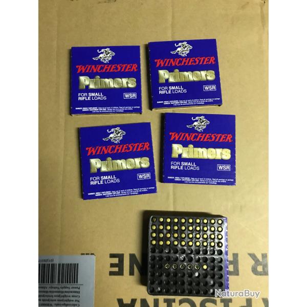 Lot 446 amorces winchester small rifle