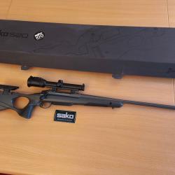SAKO S20 Hunter, 300 winchester magnum , canon de 62cm flut&eacute; et filet&eacute; Cerakote