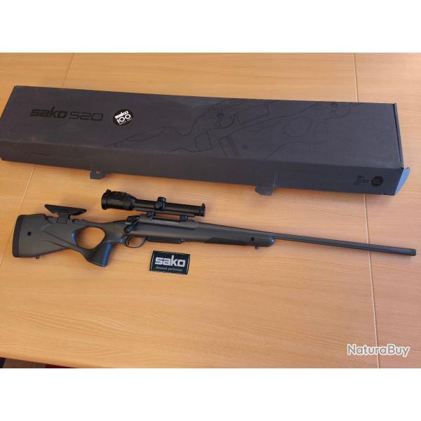 SAKO S20 Hunter, 300 winchester magnum , canon de 62cm flut� et filet� Cerakote