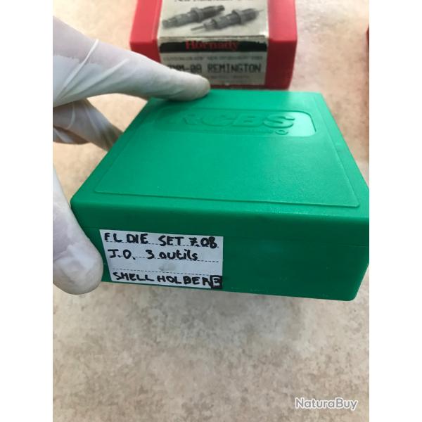 JO LEE 7mm08 7.08+ SERTISSEUR + SHELL HOLDER