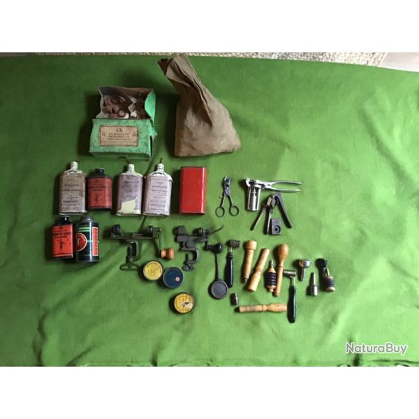 GROSSE LOT AVEC MAT�RIAUX DES RECHARGEMENT CARTOUCHES LISSES