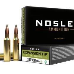 Nosler 20 cartouches ETA-300 WSM 180 gr SP E-Tip