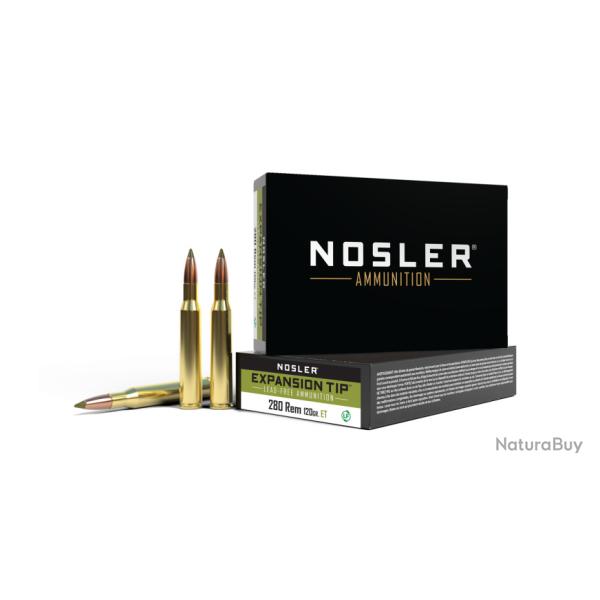 Nosler 20 cartouches ETA-280 Rem 140 gr SP E-Tip