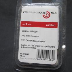 40 Feutres de Nettoyage VFG cal 9mm