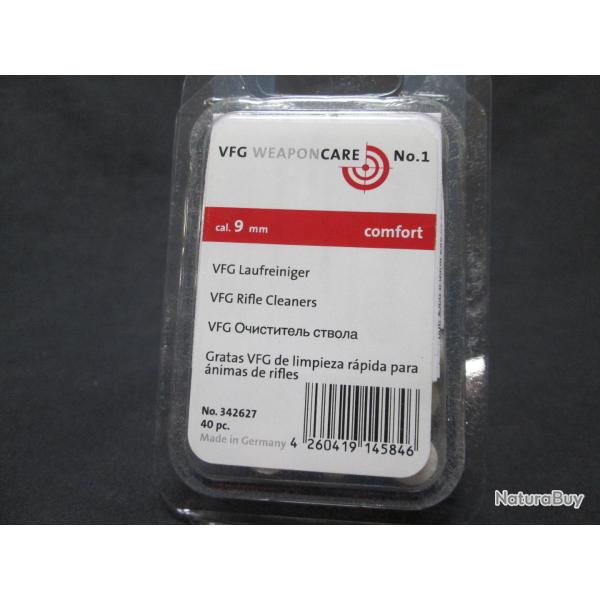40 Feutres de Nettoyage VFG cal 9mm