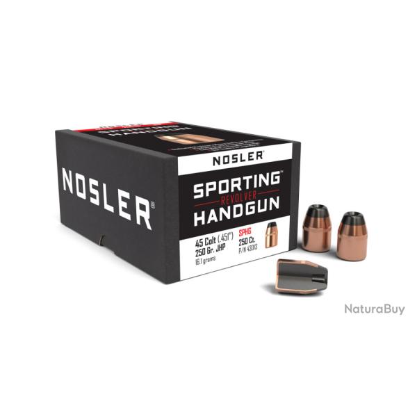 Nosler 100 Ogives 45 Colt 250 gr JHP