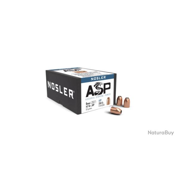Nosler 250 Ogives 9mm 147 gr JHP ASP