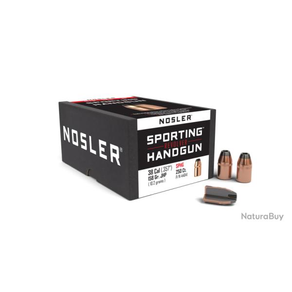 Nosler 250 Ogives 38/357 158 gr JHP