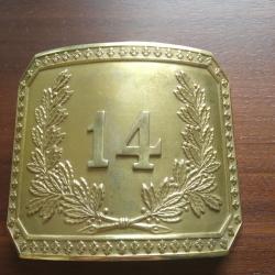 Plaque de ceinturon d officier restauration