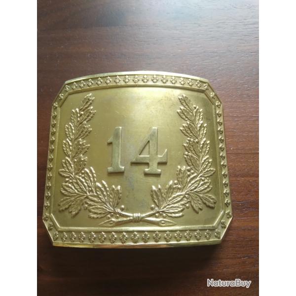 Plaque de ceinturon d officier restauration