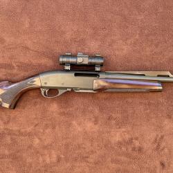 CARABINE A POMPE REMINGTON 7600 CAL 35 WHELEN AVEC POINT ROUGE