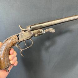 PISTOLET 2 coups BELGE cal. 410/50,7