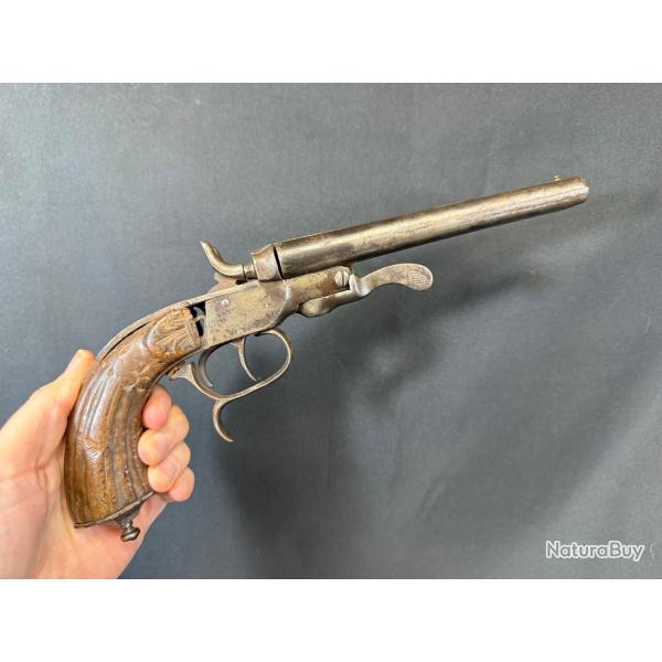 PISTOLET 2 coups BELGE cal. 410/50,7