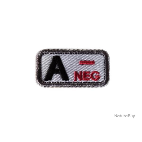 Patch A- Groupe sanguin A- Blanc velcro - Livraison gratuite