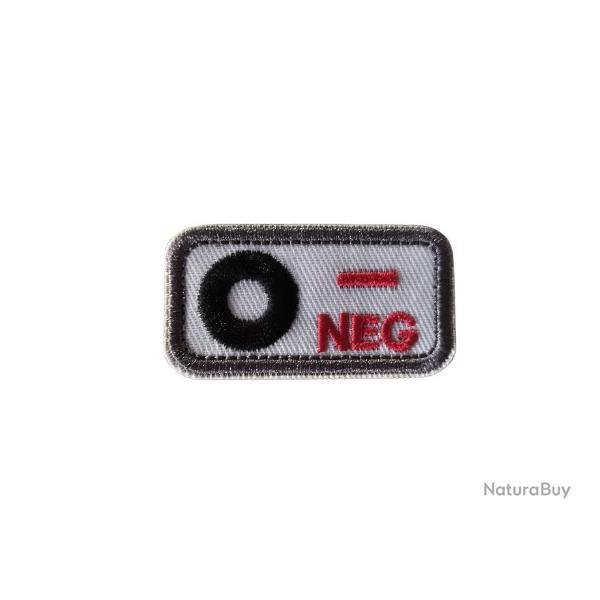 Patch O- Groupe sanguin O- Blanc velcro - Livraison gratuite