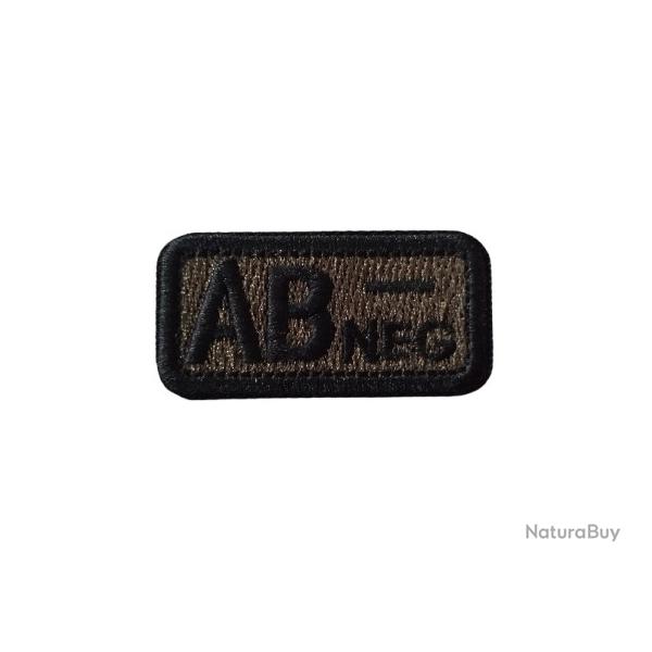 Patch AB- Groupe sanguin AB- Vert velcro - Livraison gratuite