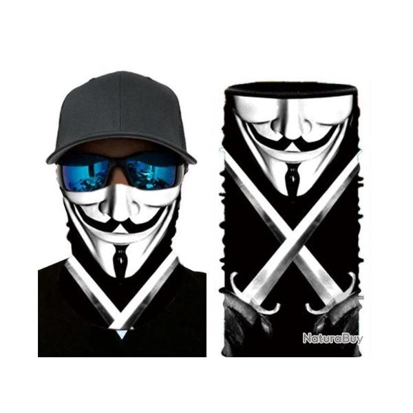 Cache cou Vendetta Noir/Blanc