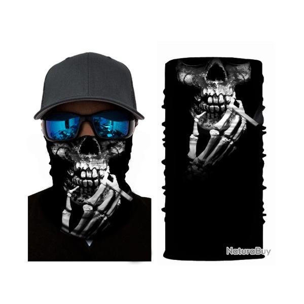 Cache cou Squelette fumeur