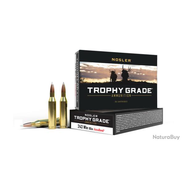 Nosler 20 cartouches TGA-243 Win 90 gr SP Accubond