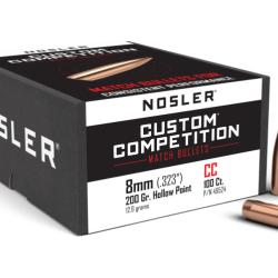 Nosler 100 Ogives 8mm 200 gr HPBT Custom Competition