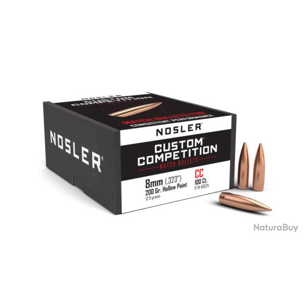 Nosler 100 Ogives 8mm 200 gr HPBT Custom Competition