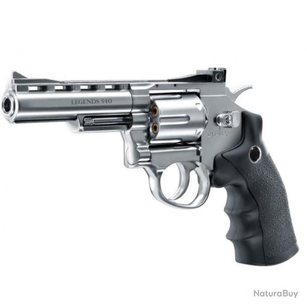 Revolver � plombs Legends s40 silver Co2 - Cal. 4.5 / 4.5 Bb's
